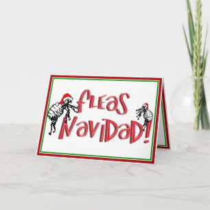 Fleas Navidad - Dancing Christmas Fleas Holiday Card