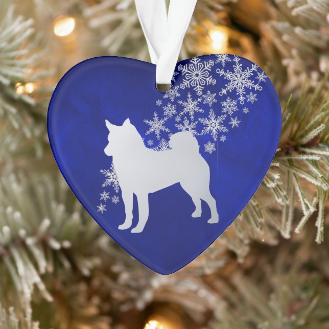 Fléau de neige en argent bleu Norvégien Elkhound C (Arbre)