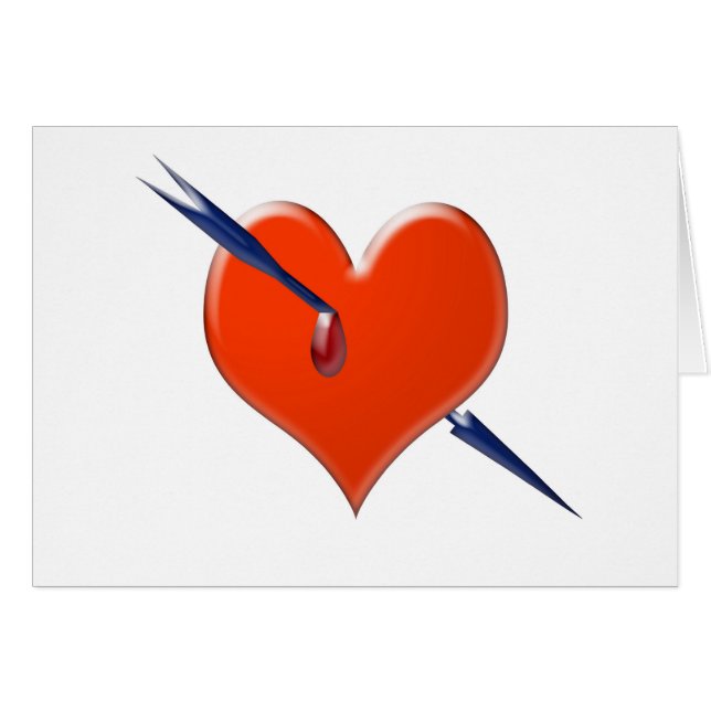 Flèche dans le coeur (Devant horizontal)