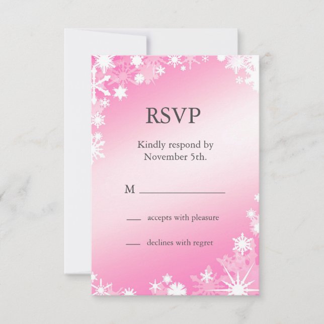Flèche de neige rose souple RSVP (Devant)