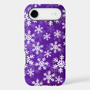 Flèche de neige violette et blanche