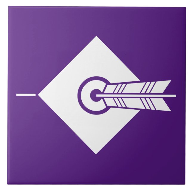 Flèche sur la cible Carreaux décoratifs (Devant)