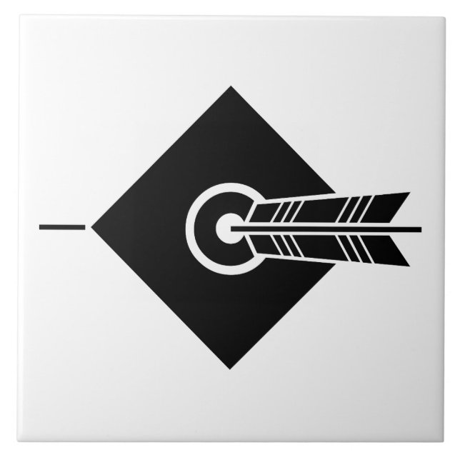 Flèche sur la cible Carreaux décoratifs (Devant)