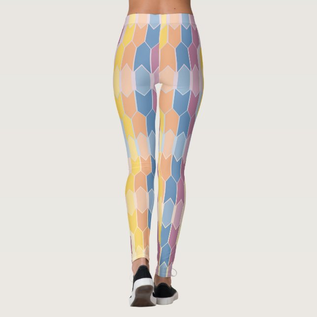 Flèches colorées Leggings (Dos)