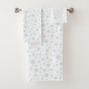 Flèches de neige bleu clair sur blanc