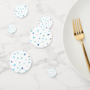 Flèches de neige imprimés Table Confetti