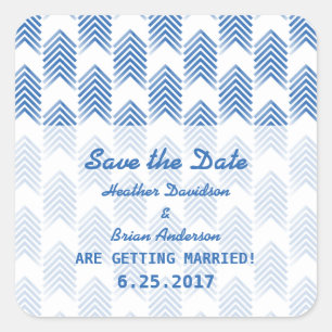 Flèches Tribales Bleues Enregistrer les stickers D