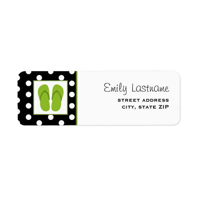 Flèches vertes / Noir avec Pois blancs (Devant)