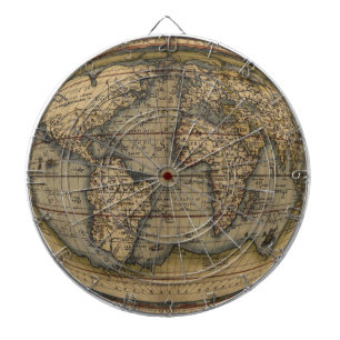 Fléchettes Cible de carte du monde d'Ortelius