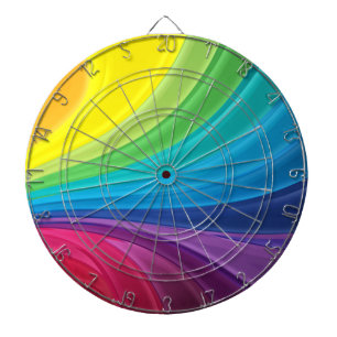 Fléchettes Cible de flechettes Abstraite Pastel Swirl