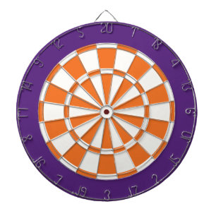 Fléchettes Cible de flechettes : Blanc, orange, et pourpre