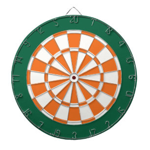 Fléchettes Cible de flechettes : Blanc, Orange Et Vert Foncé