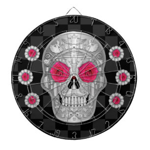Fléchettes Cible de flechettes Chrome Calavera (Rose rose)