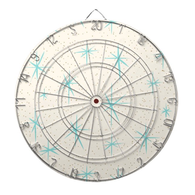 Fléchettes Cible de flechettes de Starbursts de turquoise (Devant)