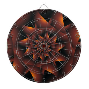 Fléchettes Cible de flechettes en spirale foncée orange