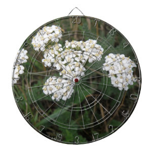 Fléchettes Cible de flechettes Fleur sauvage blanche