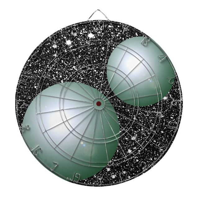 Fléchettes Cible de flechettes Geeky planétaire de cadeau de (Devant)