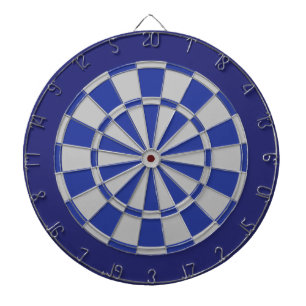 Fléchettes Cible de flechettes : Gris Argent, Bleu Et Marine