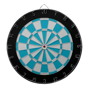 Fléchettes Cible de flechettes : Gris argenté, Teal, et noir