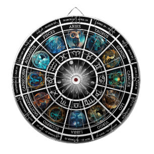 Fléchettes Cible de flechettes Horoscope Zodiaque - Avec 12 Z