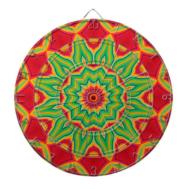 Fléchettes Cible de flechettes Mandala (Devant)