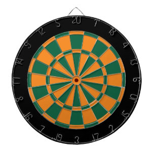 Fléchettes Cible de flechettes : Orange, Vert Foncé Et Noir