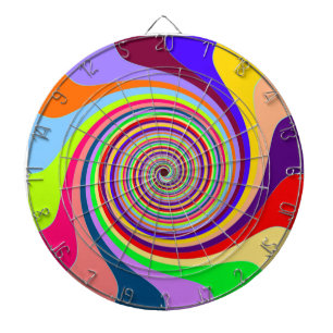 Fléchettes Cible de flechettes Pastel Swirl