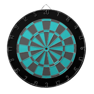 Fléchettes Cible de flechettes : Turquoise, gris de charbon