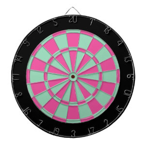 Fléchettes Cible de flechettes : Vert, rose en bon état, et