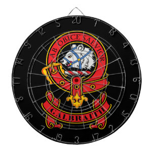 Fléchettes Clan Galbraith Cible de flechettes avec Crest