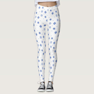 Fléchettes de neige bleues partout sur les Legging