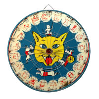 Le jeu vintage de dard de jouet de souris de chat