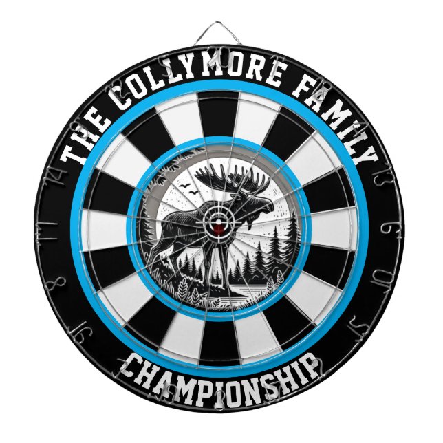 Fléchettes Moose dans la conception de la cible forestière (Devant)