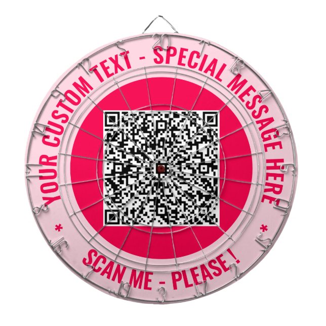 Fléchettes Votre Cible de flechettes d'analyse de code QR - T (Devant)