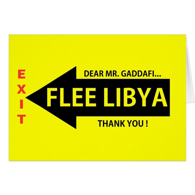 FLEE LIBYA (Devant horizontal)