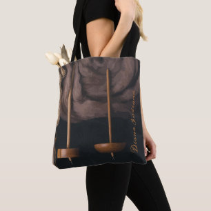 Fleece and Drop Spindles Tote Bag