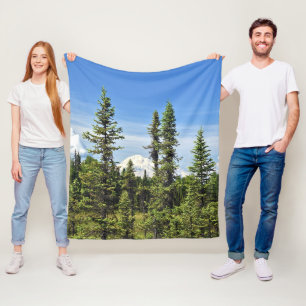 Fleece Blanket 50x60 of Mount Denali