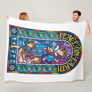 Fleece Blanket (80 in x 60 inches) Peace on Earth