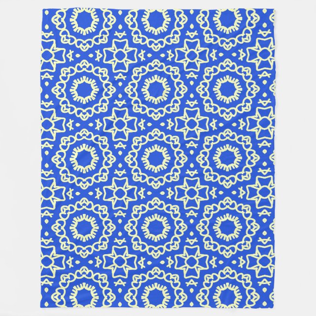 Fleece Blanket, A classic fabric pattern design Blanket (Front)