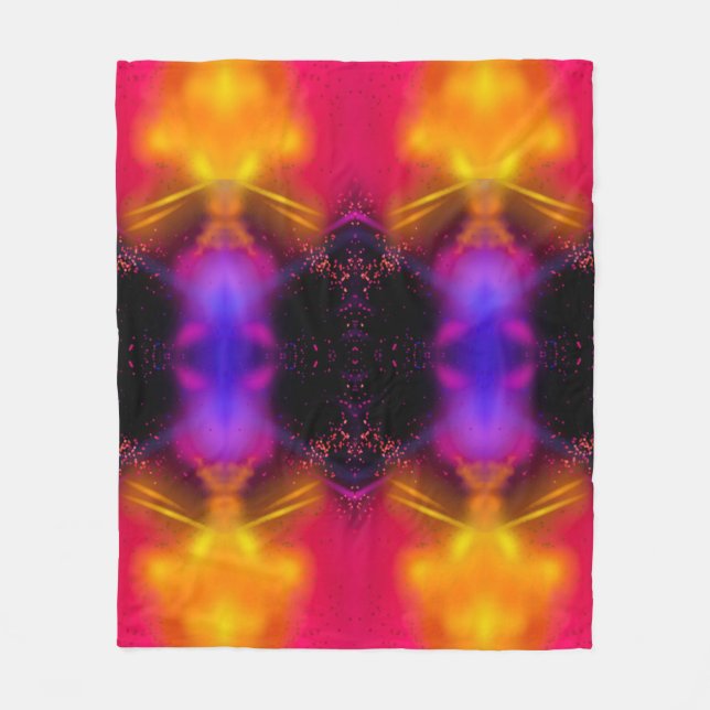 Fleece Blanket Abstract Style  (Front)