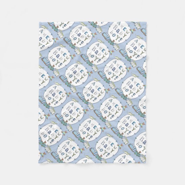 Fleece Blanket/Baby Boy (Front)
