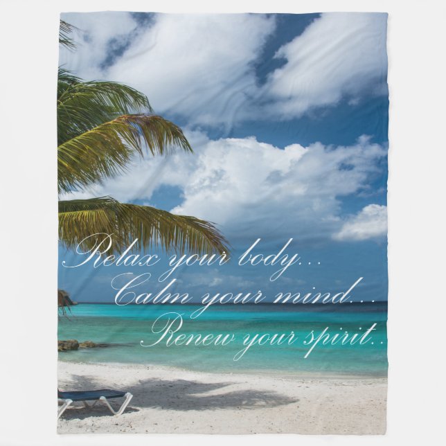 Fleece Blanket/Beach (Front)