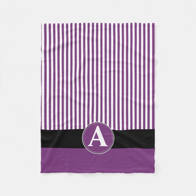 Fleece Blanket, Custom Monogram Blanket (Front)