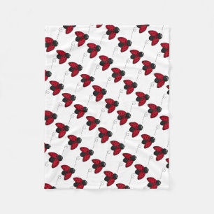 Fleece Blanket/Cute Ladybug