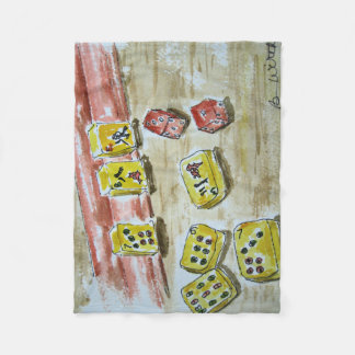 Fleece Blanket for the Mah Jongg Lover