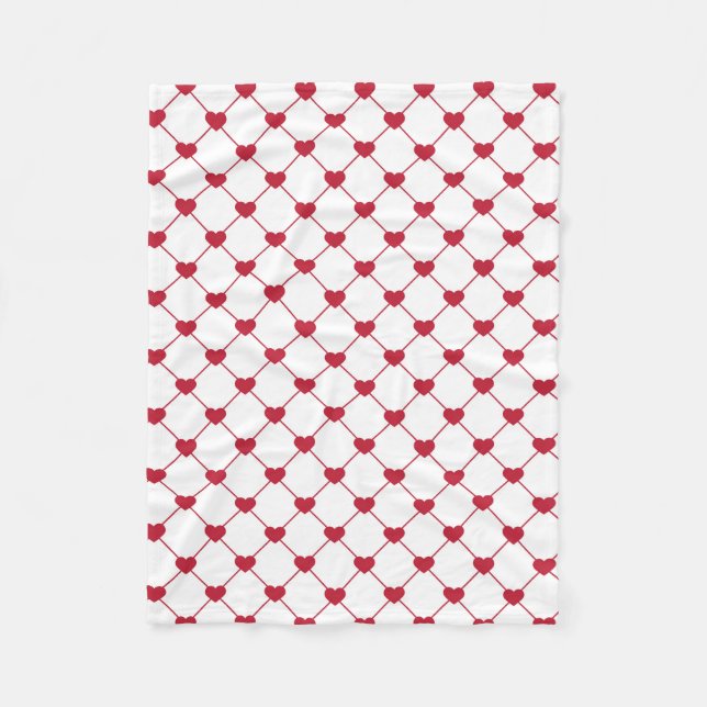 Fleece Blanket/Hearts Blanket (Front)