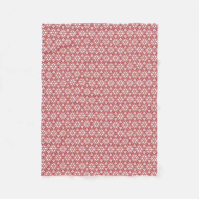 Fleece Blanket - Hexagon and Bars (Front)