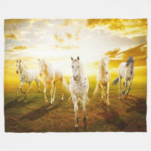 Fleece Blanket/Horses