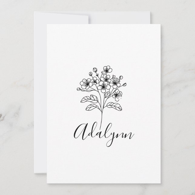 Fleece Blanket Invitation (Front)