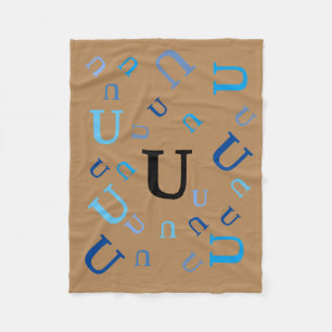 Fleece Blanket - Jumbled Letters